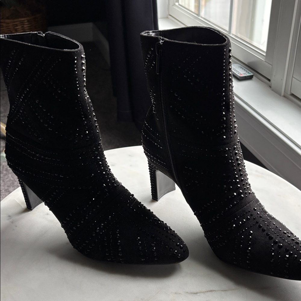 Black Studded Ankle Boots